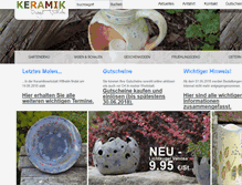 Tablet Screenshot of keramikwilhelm.de